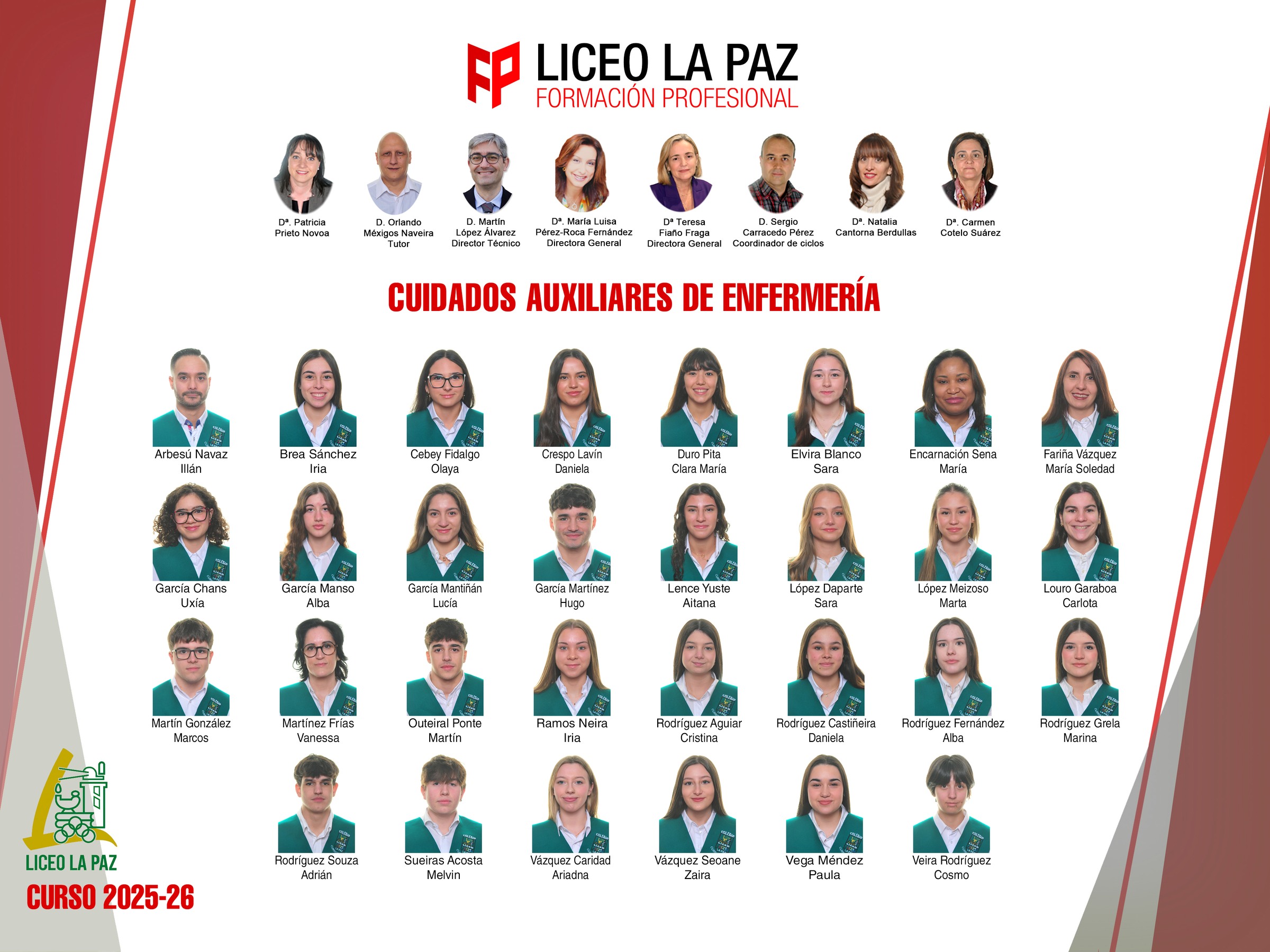 Orla terminada de una promoción de Formación Profesional