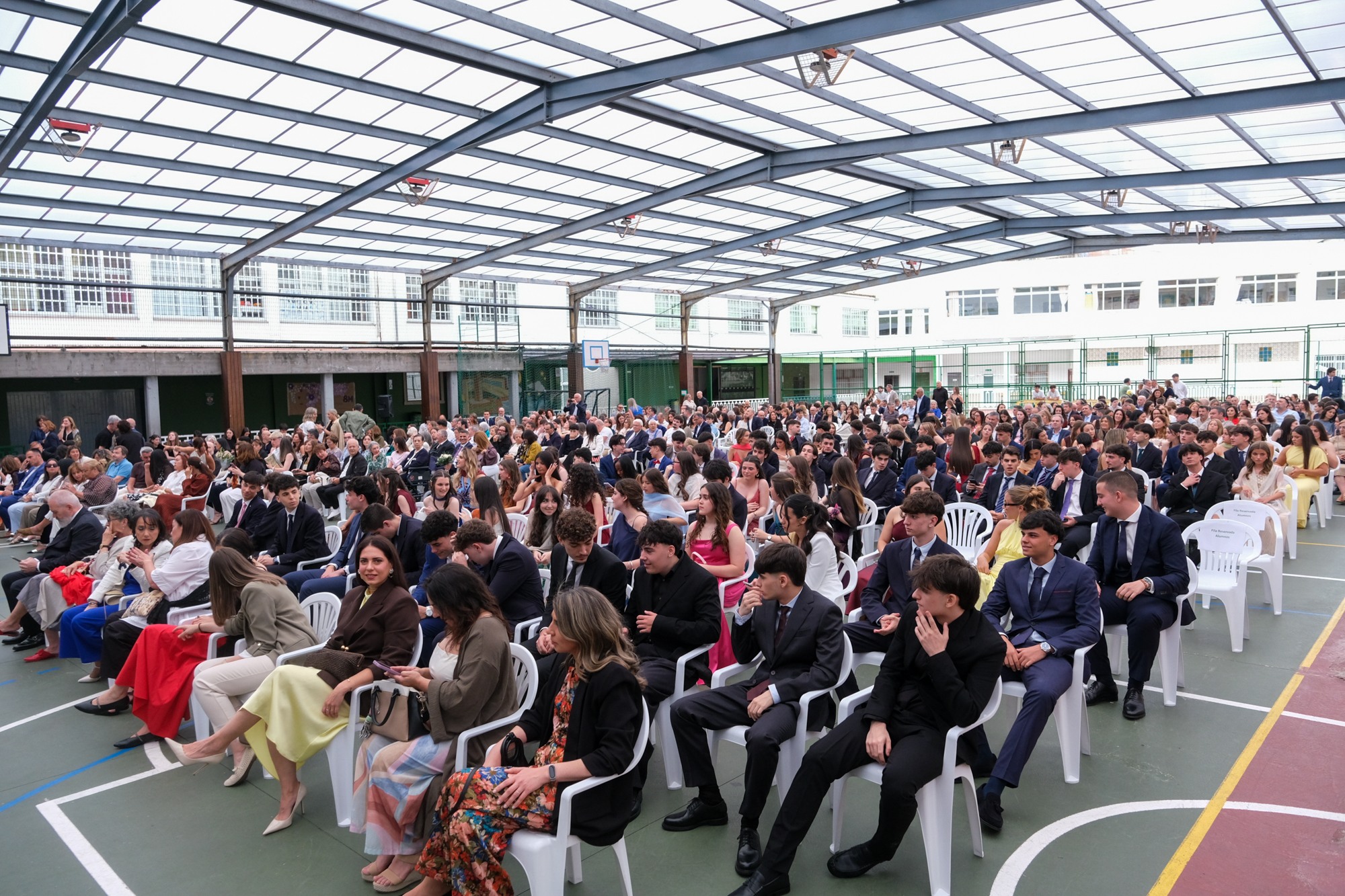 Vista general de graduación de Bachillerato